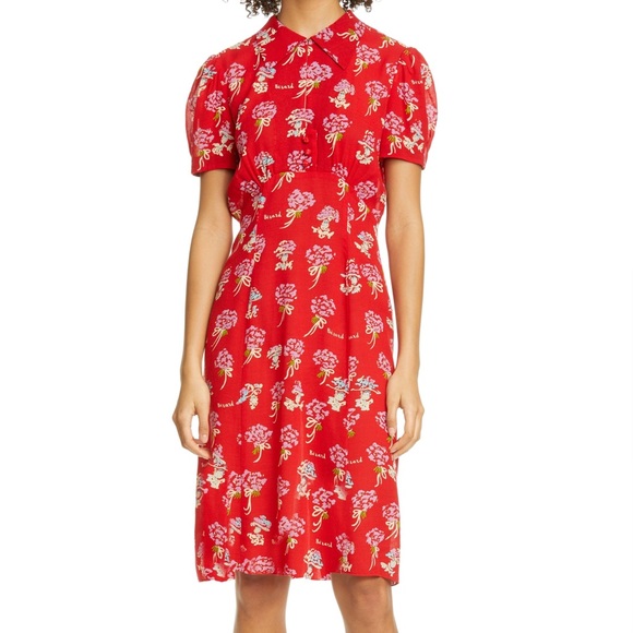 Anna sui red print dress - Picture 8 of 8